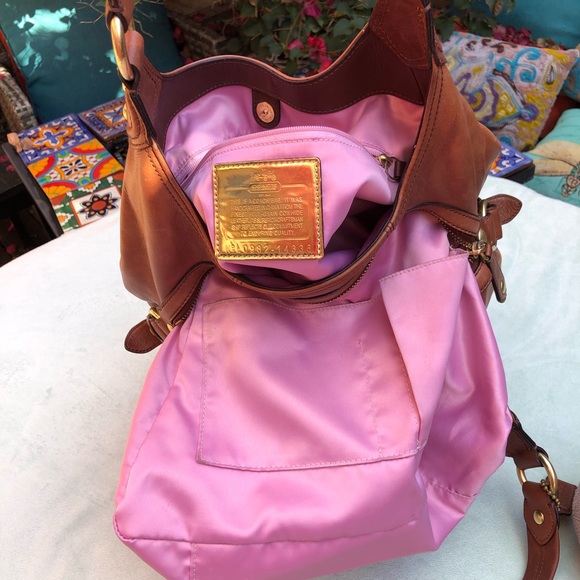 COPY - COPY - Coach Madison Maggie 3 compartment Brown Tan Large Hobo Bag - Picture 12 of 13